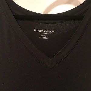Liz Lange Black Maternity Top